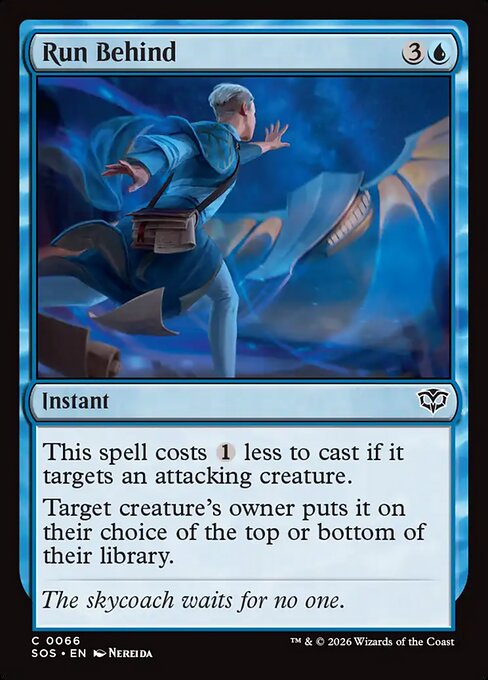 Run Behind — NM Foil [Secrets of Strixhaven]