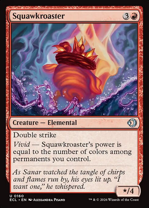 Squawkroaster — NM Foil [Lorwyn Eclipsed #160]