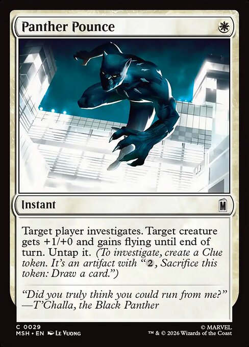 Panther Pounce — NM Foil [Marvel Super Heroes]