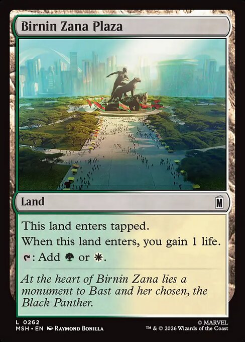 Birnin Zana Plaza — NM Foil [Marvel Super Heroes]