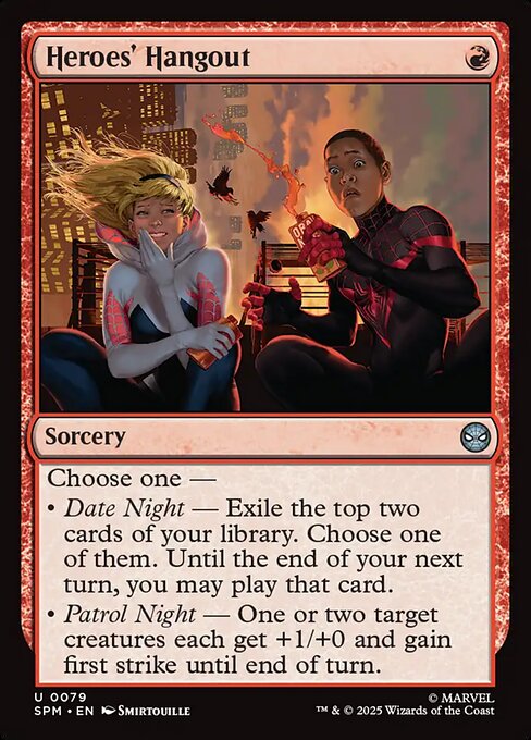 Heroes' Hangout — NM Foil [Marvel's Spider-Man]