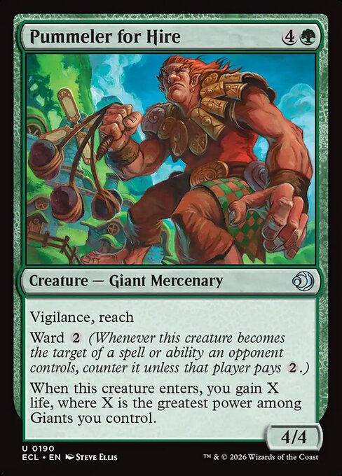 Pummeler for Hire — NM Foil [Lorwyn Eclipsed #190]