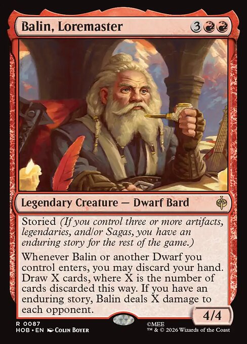 Balin, Loremaster — NM Foil [The Hobbit]