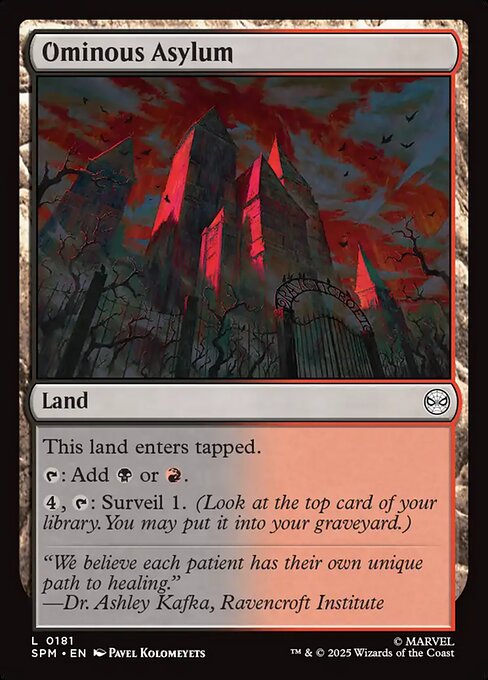 Ominous Asylum — NM Foil [Marvel's Spider-Man]