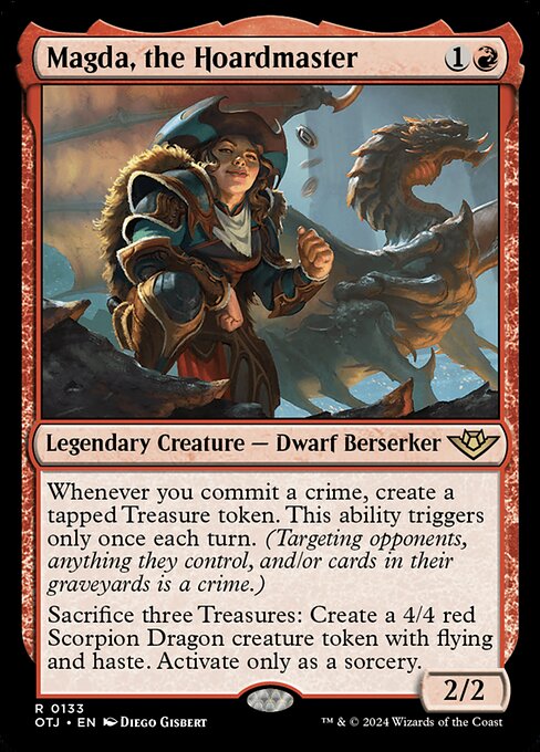 Magda, the Hoardmaster — NM Foil [Outlaws of Thunder Junction]