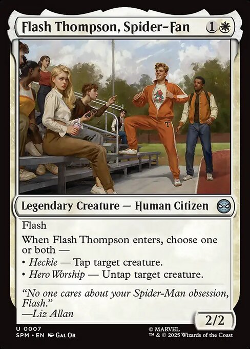Flash Thompson, Spider-Fan — NM Foil [Marvel's Spider-Man]