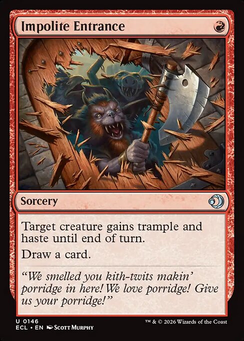 Impolite Entrance — NM Foil [Lorwyn Eclipsed #146]