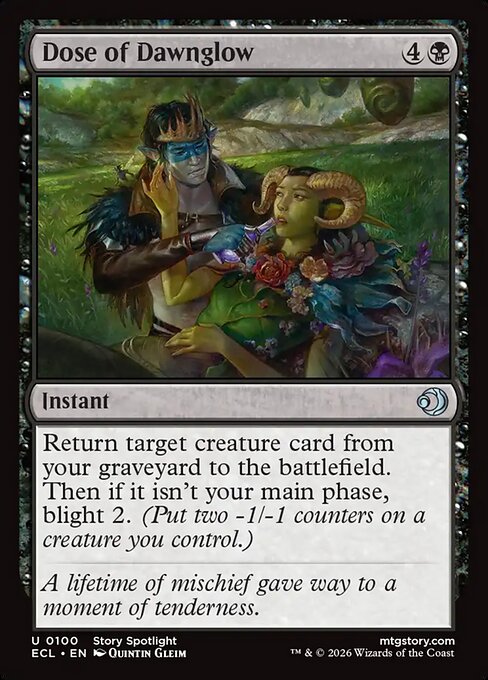 Dose of Dawnglow — NM Foil [Lorwyn Eclipsed #100]