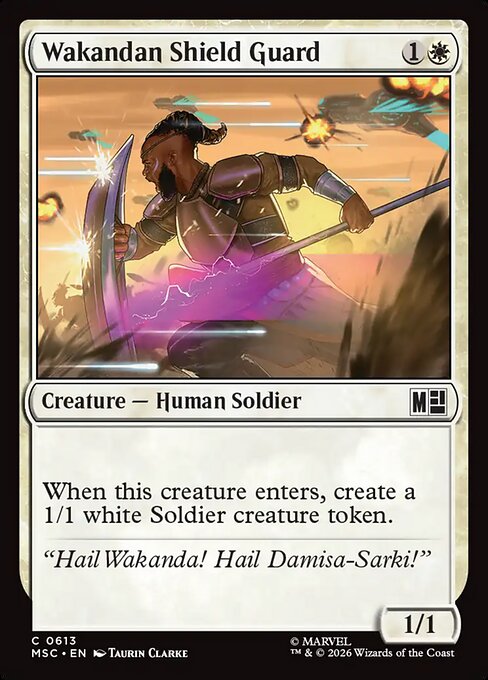 Wakandan Shield Guard — NM Foil [Marvel Super Heroes Commander]