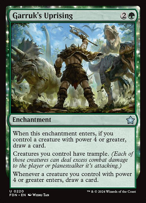Garruk's Uprising — NM [Foundations]