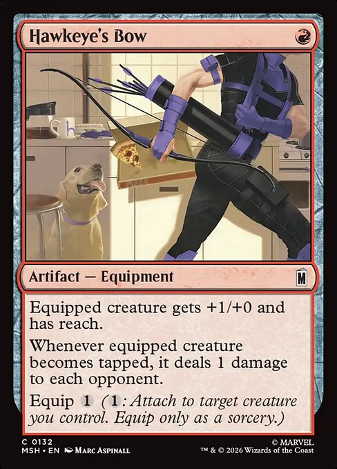 Hawkeye's Bow — NM Foil [Marvel Super Heroes]