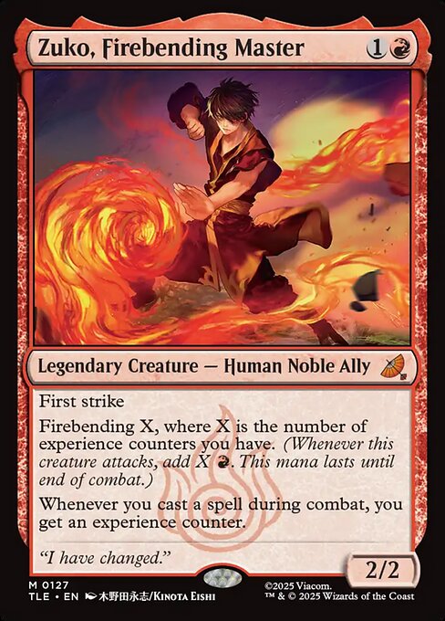 Zuko, Firebending Master — NM [Avatar: The Last Airbender Eternal]