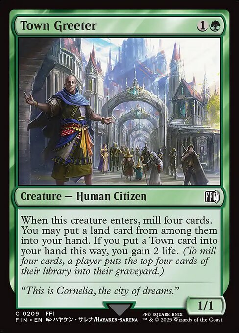 Town Greeter — NM Foil [Final Fantasy]