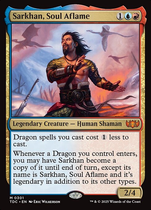Sarkhan, Soul Aflame — NM [Tarkir: Dragonstorm Commander]