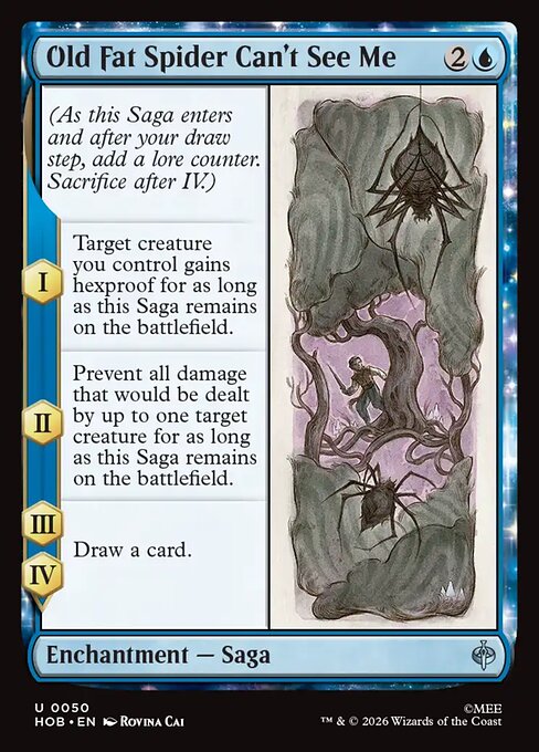 Old Fat Spider Can't See Me — NM Foil [The Hobbit]