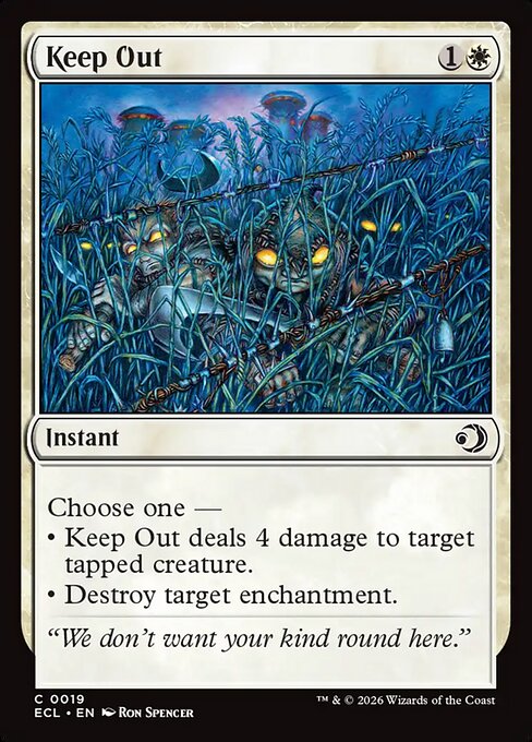 Keep Out — NM Foil [Lorwyn Eclipsed #19]