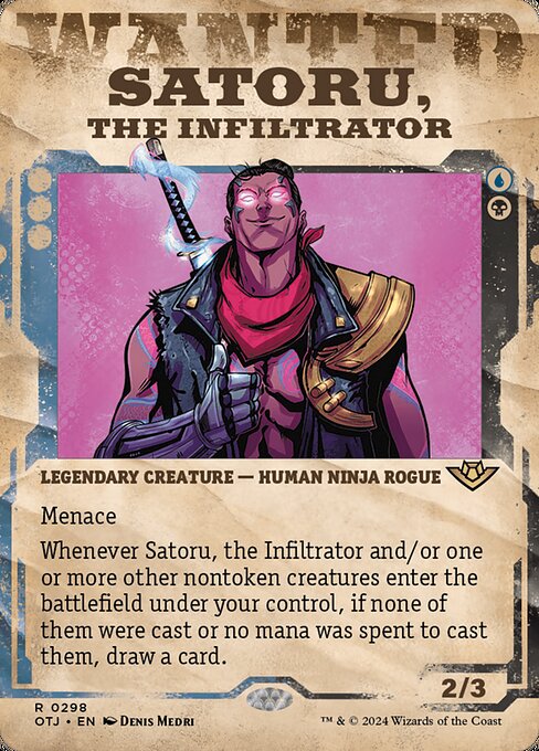 Satoru, the Infiltrator — NM [Outlaws of Thunder Junction]