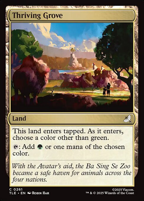 Thriving Grove — NM Foil [Avatar: The Last Airbender Eternal]