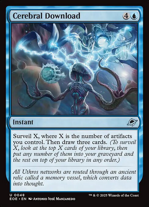 Cerebral Download — NM Foil [Edge of Eternities]