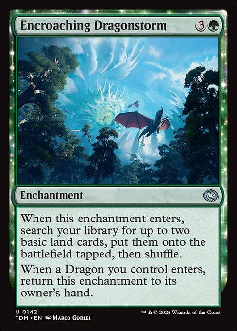 Encroaching Dragonstorm — NM [Tarkir: Dragonstorm]