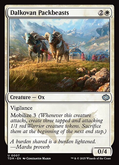 Dalkovan Packbeasts — NM Foil [Tarkir: Dragonstorm]