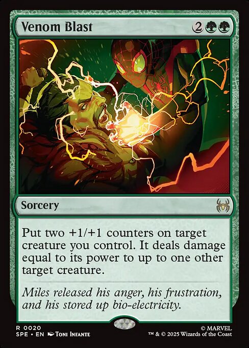 Venom Blast — NM Foil [Marvel's Spider-Man Eternal]