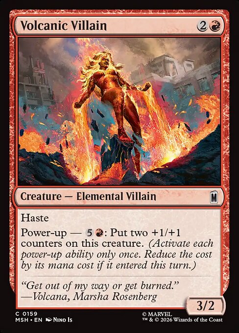 Volcanic Villain — NM Foil [Marvel Super Heroes]