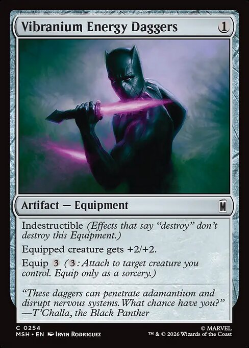 Vibranium Energy Daggers — NM Foil [Marvel Super Heroes]