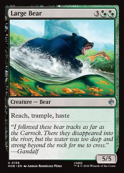 Large Bear — NM Foil [The Hobbit]