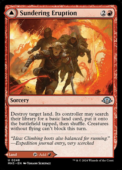 Sundering Eruption // Volcanic Fissure — NM [Modern Horizons 3]