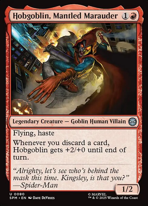 Hobgoblin, Mantled Marauder — NM Foil [Marvel's Spider-Man]