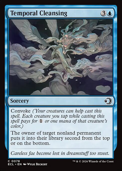 Temporal Cleansing — NM Foil [Lorwyn Eclipsed #78]
