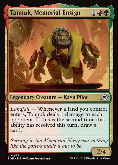 Tannuk, Memorial Ensign — NM [Edge of Eternities]