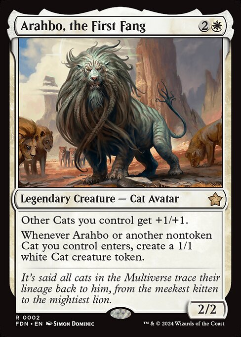 Arahbo, the First Fang — NM Foil [Foundations]