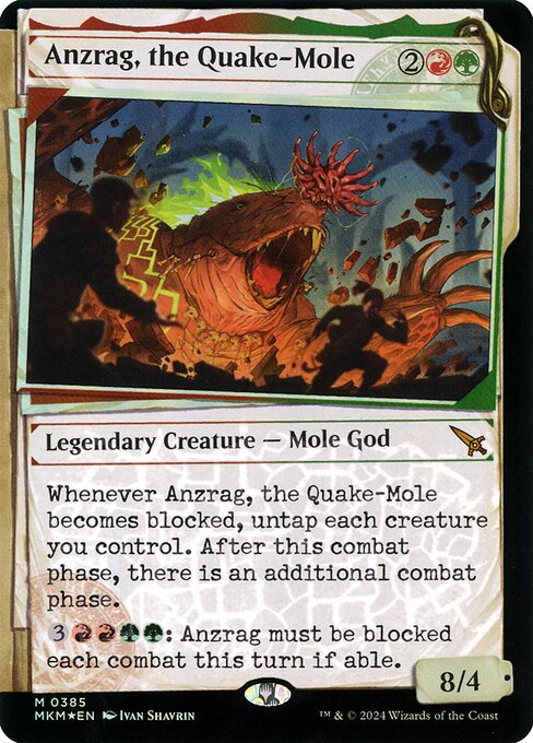 Anzrag, the Quake-Mole — NM Invisible Ink [Murders at Karlov Manor]