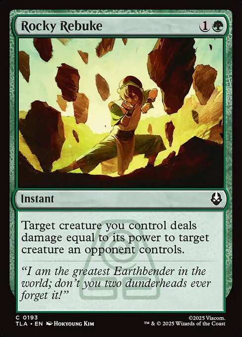 Rocky Rebuke — NM Foil [Avatar: The Last Airbender]