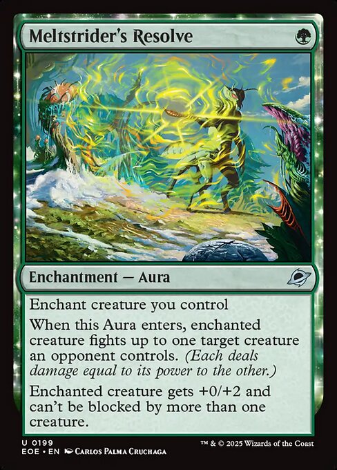 Meltstrider's Resolve — NM Foil [Edge of Eternities]