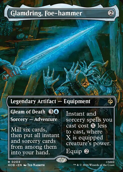 Glamdring, Foe-hammer // Gleam of Death — NM [The Hobbit]