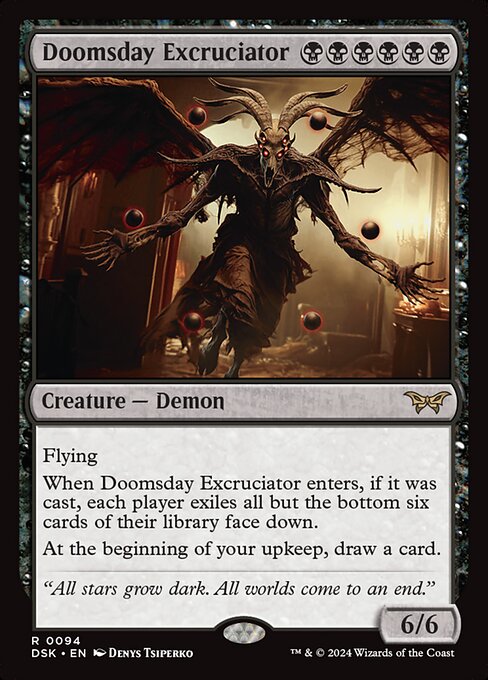 Doomsday Excruciator — NM Foil [Duskmourn: House of Horror]