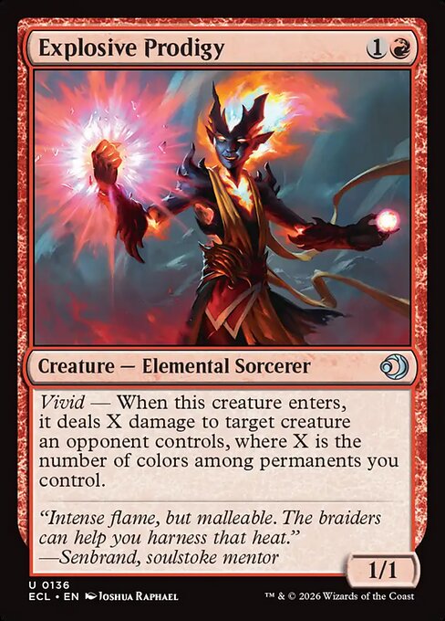 Explosive Prodigy — NM Foil [Lorwyn Eclipsed #136]