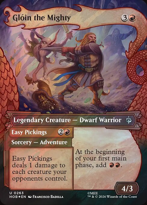 Glóin the Mighty // Easy Pickings — NM Surge Foil [The Hobbit]