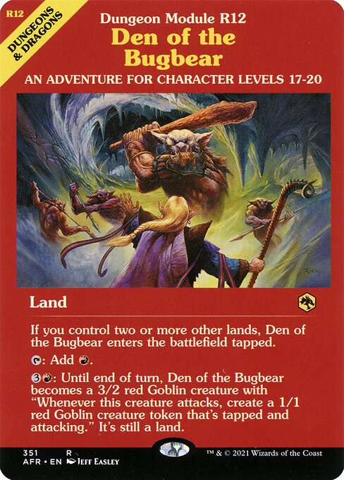 Den of the Bugbear — NM [Adventures in the Forgotten Realms]