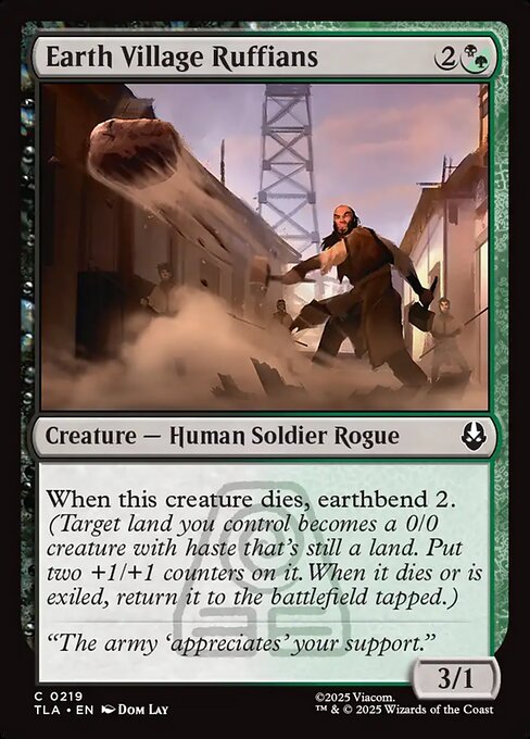 Earth Village Ruffians — NM Foil [Avatar: The Last Airbender]