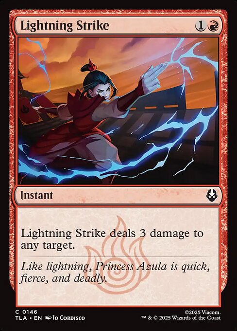 Lightning Strike — NM Foil [Avatar: The Last Airbender]