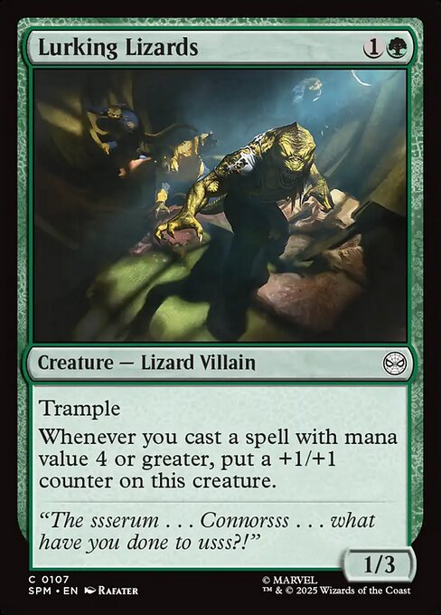 Lurking Lizards — NM Foil [Marvel's Spider-Man]