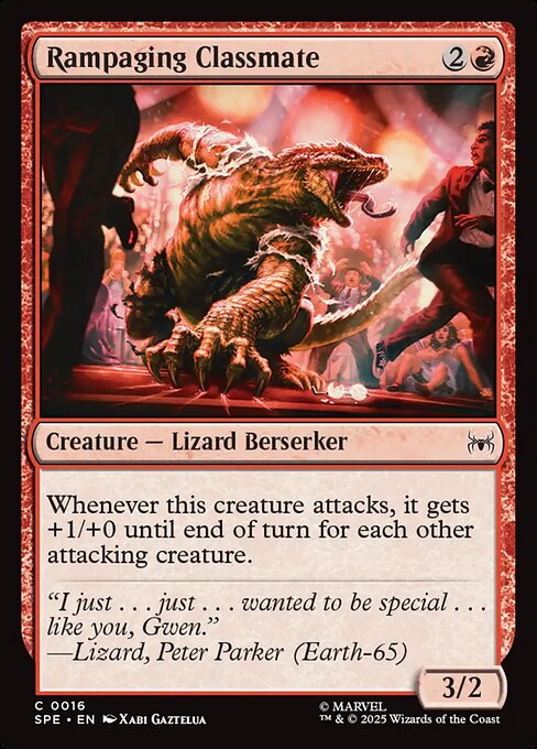 Rampaging Classmate — NM Foil [Marvel's Spider-Man Eternal]