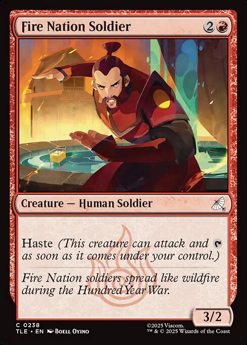 Fire Nation Soldier — NM Foil [Avatar: The Last Airbender Eternal]