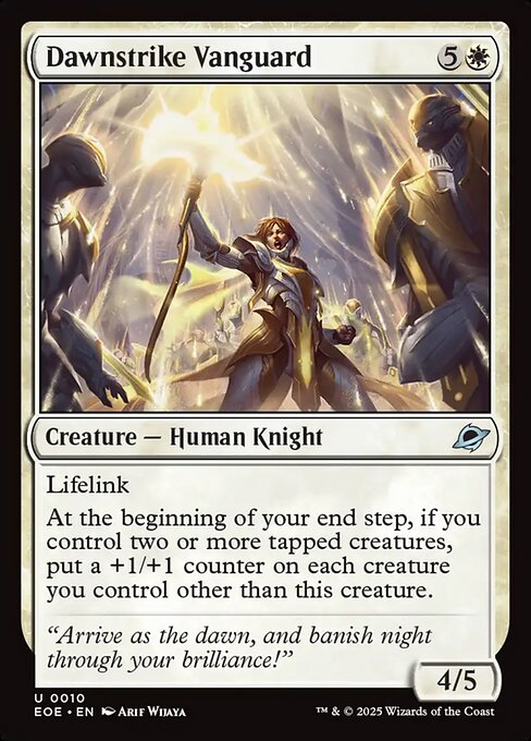 Dawnstrike Vanguard — NM Foil [Edge of Eternities]
