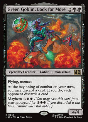 Green Goblin, Back for More — NM [Marvel Super Heroes Commander]