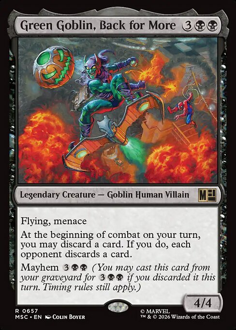 Green Goblin, Back for More — NM [Marvel Super Heroes Commander]